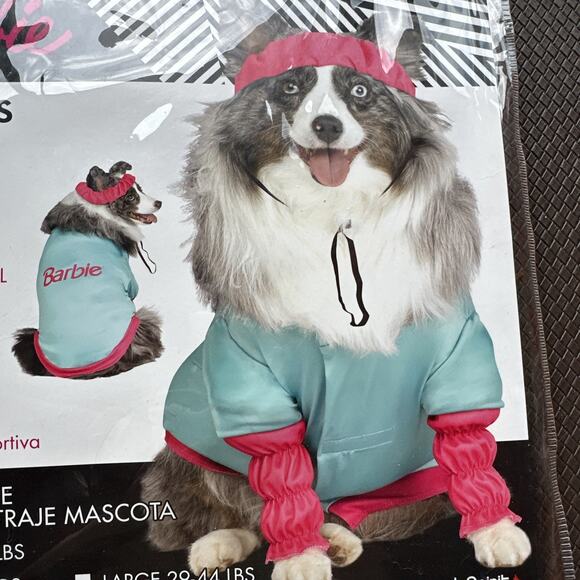New Aerobics Barbie The Movie Size Extra Small XS Dog Halloween Costume NWT - Picture 3 of 4